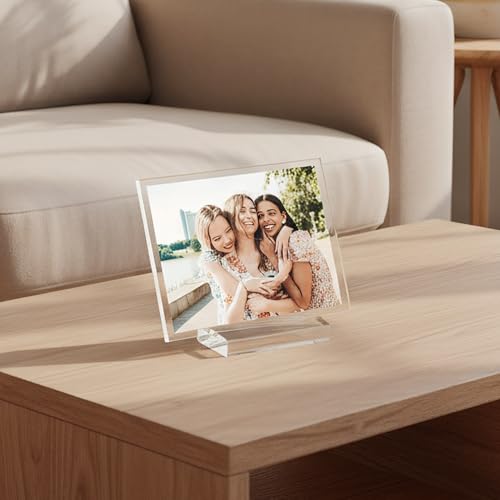 Porte-numéros de table design acrylique transparent éclat cristallin