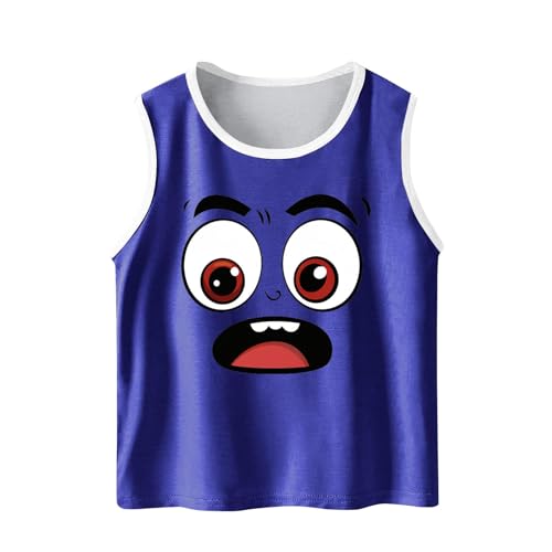 wodceeke Kids Tank Tops Toddler Boys Girls Cute Cartoon Sleeveless Shirts Summer Casual Workout Sports Vest