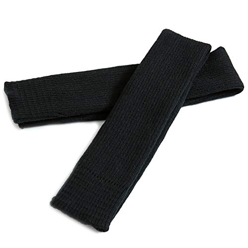 DANCE YOU Calentador de piernas para Mujer Calcetines largo de la pierna calentadores de punto por Encima de la Rodilla hasta el Muslo para Danza Yoga 75 cm Negro