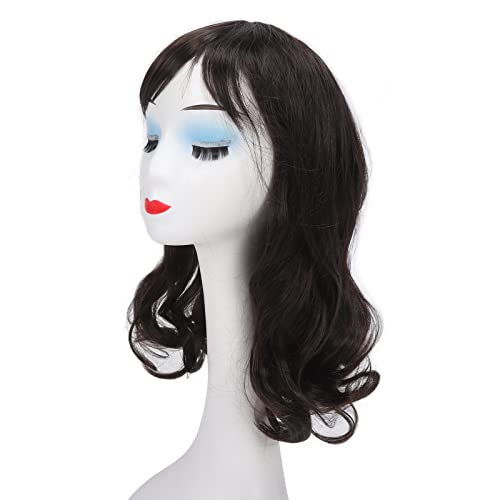 Peruca Longa Encaracolada para Meninas, Peruca Infantil Ondulada Sintética Resistente Ao Calor Com F