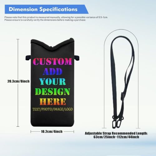 Image of Customized Phone Pouch Mini Crossbody Bag for Women Personalized Phone Bags Custom Samll Cross Body Pouch with Photo /Image /Logo /Text, Mini Satchel for Travel, Beach, Casual