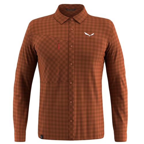 Salewa Camiseta Puez Dry M L/S L, Bombay Brown, Extra-Large Hombres