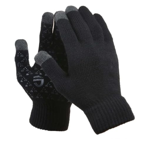 WUODHTW Masque d'hiver chaud unisexe avec cache-oreilles, protection complète du visage, masque de protection pour l'équitation, cagoule coupe-vent, Gants noirs, Taille unique