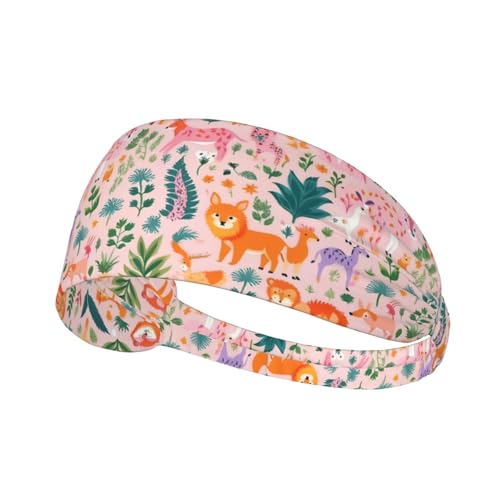 Diadema deportiva ancha con estampado de corgi de tamaño pequeño para hombres y mujeres, banda de sudor que absorbe la humedad para correr, gimnasio