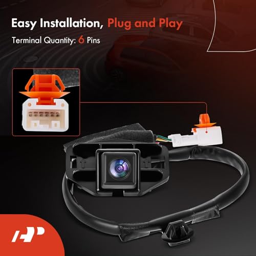 Image of A-Premium Park Assist Camera Rear View Backup Reverse Camera Compatible with Select Honda Models - 2007 2008 2009 2010 2011 CR-V CRV - Replace# 39530SWAE01