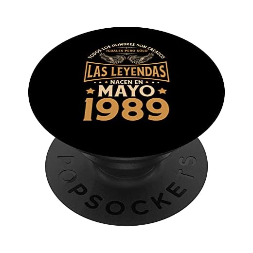 Cumpleaños Hombre Regalos Las Leyendas Mayo 1989 PopSockets PopGrip Intercambiable