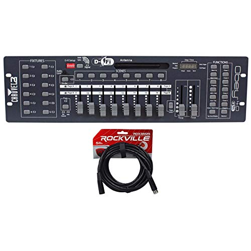 Chauvet DJ Obey 40 D-Fi 2.4 Wireless DMX Lighting Controller w/ MIDI+DMX Cable