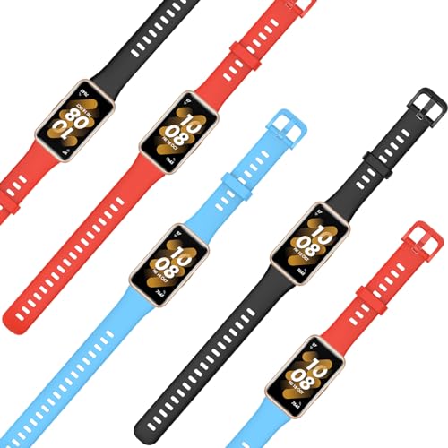 Set de 10 correas de silicona para Huawei Band 7 miniatura 4