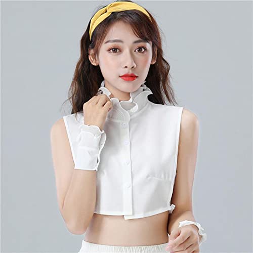 CALANDIS™ Fake Collars Detachable Peter Pan Half Shirt Ruffles Lapel Dickey Collar | Other Clothing Shoes & Accessories 4 416RM8PnNGL