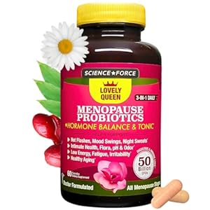 Lovely Menopause Supplement for Women – Hormone Balance, Hot Flashes, Mood Swings, Night Sweats & Vaginal Health, Dryness Relief – Black Cohosh, Dong Quai, Ashwagandha & Probiotics, 60 ct