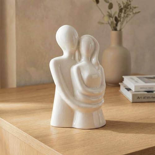 Image of CraftVatika Hugging Couple Showpiece, Modern Home Decoration Items for Living Room, Gift for Anniversary,Valentine,Wedding, Mens Women,Table Top Decoration Items for Bedroom, Drawing Room