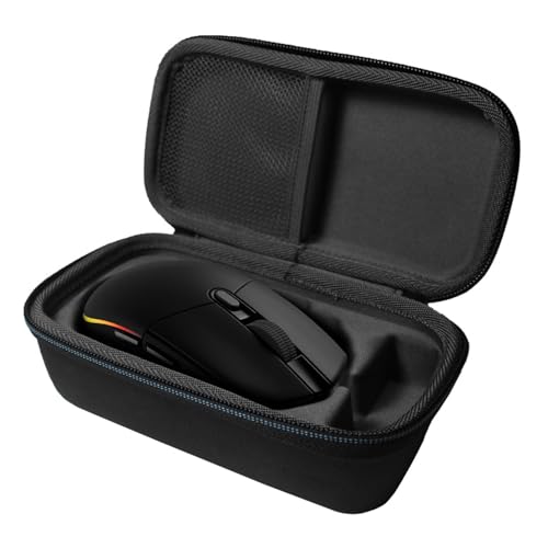 TUDIA Capa de EVA compatível com Logitech G203 Prodigy RGB, G305, G703, G309 500, G Pro Mouse para jogos, estojo rígido compacto para viagem para ratos de escritório - Preto