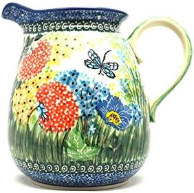Polish Pottery Pitcher - 2 quart - Unikat Signature U4612