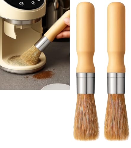 2 Piezas Brochas para Cafeteras, Cepillos para Cafeteras Mango de...