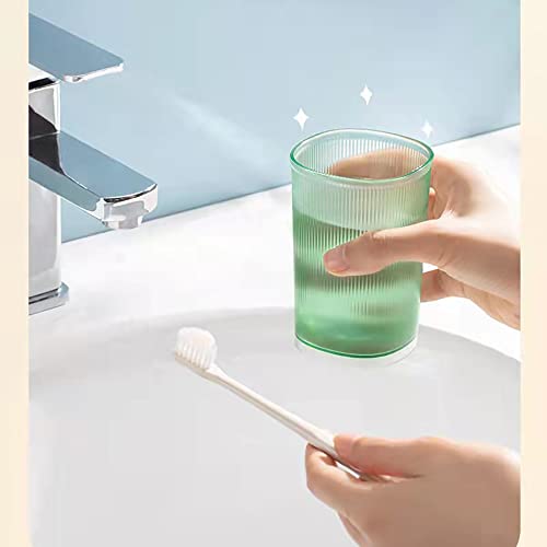 Cawein Unbreakable Cup, Bathroom Tumbler, Plastic Toothbrush Holder, Tumbler Cup, Bathroom Cups,Makeup Brush Holder,Set Of 2 Reusable Drinking Glasses. #TOP4