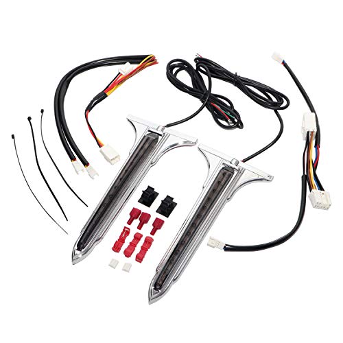 Wedge LED Rear Saddlebag Side Accents Tail Brake Lights with Smoke Lenses for Harley Road Glide 1998-2013 Touring Electra Glide 1993-2013 Street Glide 2006-2013