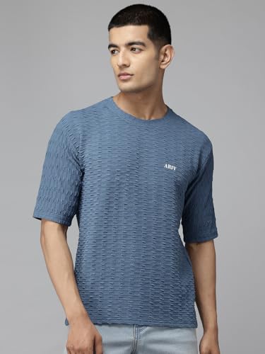 Image of TICOSS Men's Polyester Regular Fit T-Shirt