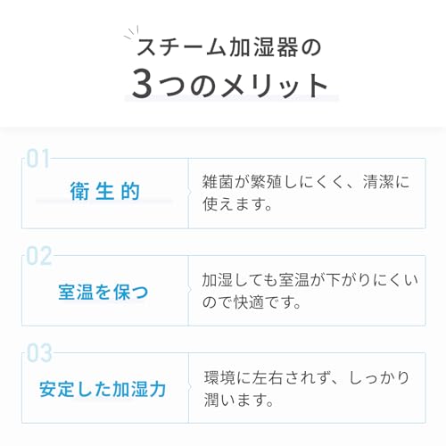 クワッズ スチーム加湿器 ERUMOISTLITE-AZサムネイル4