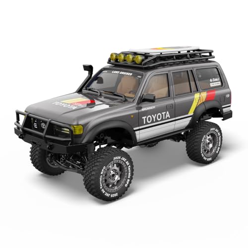 Image of 1 /12 Scale Toyota Land Cruiser LC80 Official Licensed 4WD RC Rock Crawler Truck with 2.4GHz Proportional Remote Control & LED Lights for Kids