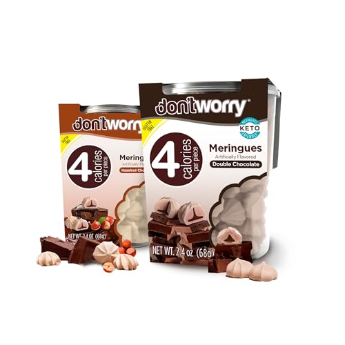 Don't Worry Meringue Cookies | Hazelnut & Double Chocolate Flavor|