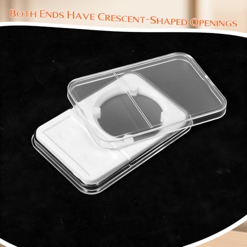 Caja para monedas 30 piezas tamaño 38 mm color blanco miniatura 6