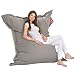 Produktbild QSack Sitzsack Indy mit Mikroperlen aus Deutscher Qualitätsfüllung, EPS HBCD frei, Indoor Sitzsack mit Innenhülle, 140x180 cm, Neu (grau)