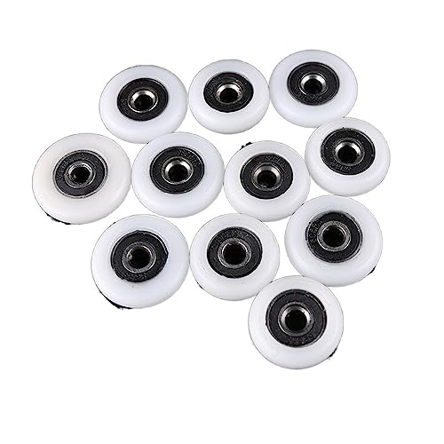 YACEALRQ Rodillos for Puerta de Ducha/Corredores/repuestos 19/20/23/24/25/26/27 mm diámetro de Las Ruedas, Orificio de 5 mm 8 Piezas(23mm)