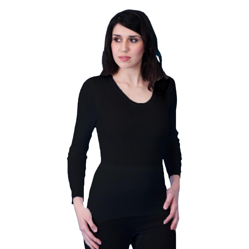 Undercover Ladies Thermal Long Sleeve Top Black Medium