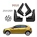 Mudguards Compatible with VW Polo 2019-2024 Fender Mud Flap Guard Splash Car Auto Styline Front Rear 2020 2021 2022 2023