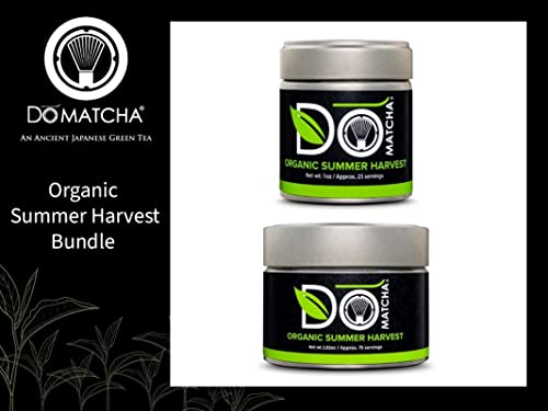 Domatcha Organic Summer Harvest 2.82Oz And Organic Summer Harvest 1Oz - Authentic Japanese Green Tea Bundle #TOP3