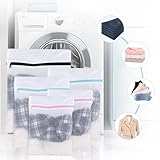 Mesh Laundry Bags, 5 Pcs Laundry Bags for Washing Machine, Mesh Laundrys Bag with Zips Machine Reusable Washing Bag Large Fine Laundrys Bag for Clothes Socks Underwear Bra(60x60/50x40/40x30cm) - Image 6