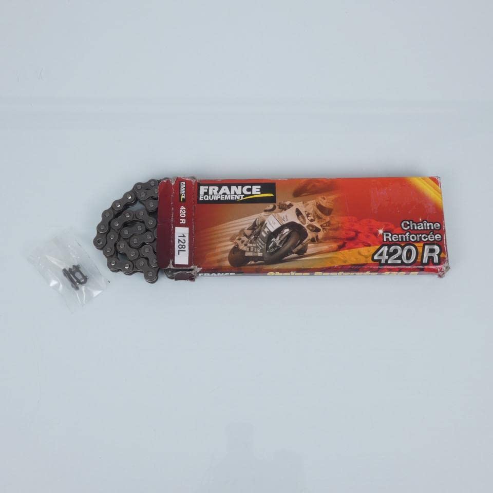 Catena di trasmissione FE 128 maglie Passo 420 per moto 50