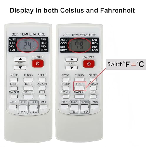Télécommande climatiseur Della en panne solution de remplacement 048-MS - 2