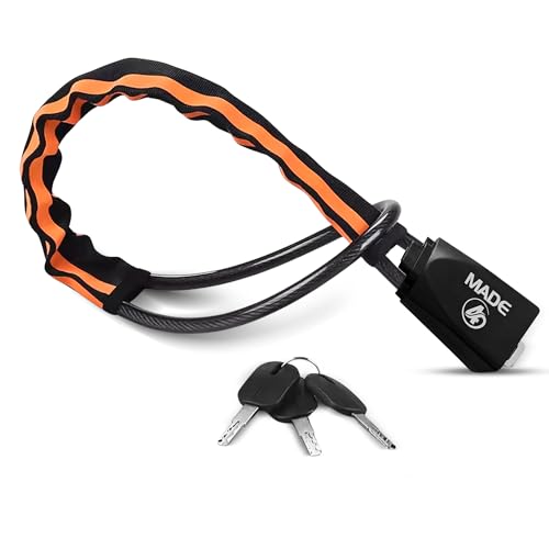 MADE4 Steering Wheel Lock Anti-Theft Device Heavy Duty Car Steering Lock Universal Car Security Steering Lock with 3 Keys Fits Most Vans SUVs and Sedans Tempered Steel Car Lock