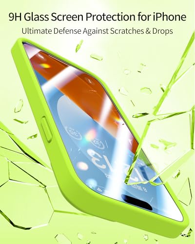 Kiresen Designed for iPhone 13 Pro Case - Upgraded Enhanced Camera Protection - Soft Microfiber Lining Inside - Silicone Shockproof Protective Phone Case 6.1" for Men Women Girls - Fluorescent Yellow - image 5