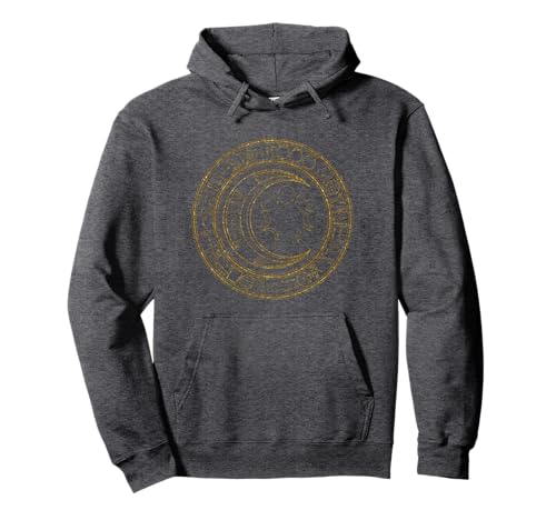 Moon Knight Crescent Egyptian Symbols Pullover Hoodie