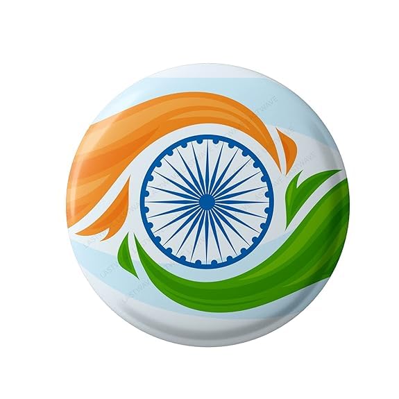 brown leaf Indian Tricolor Flag Badge For,Republic Day,Independence Day & Other Events perfect Accessory For patriotic feeling proudly stand as Indian