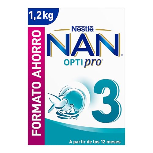 Nan Optipro 3 Leche de crecimiento en polvo, formato ahorro 1200g.