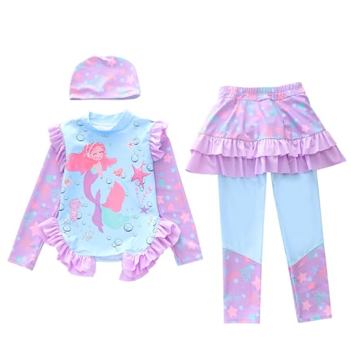 Maillot de bain manches longues fille pour les après-midi plage et piscine