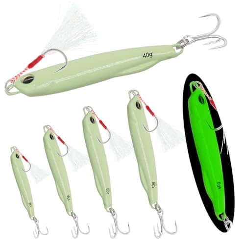 Opiniones y reviews de Cucharillas para sal - 5 favoritos. 41 Polsefver - Cucharas de pesca luminosas señuelos de agua salada, spinner de anzuelo de hoja larga para jigging Spoon Swimbait para lucioperca lubina y trucha de 0.5 onzas, 0.7...