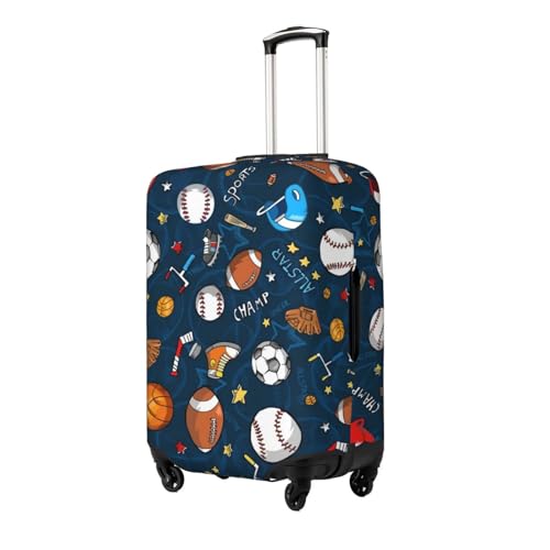 Baseball Luggage Cover, Protective Washable Suitcase Cover - Travel High Elastic Fibers Suitcase Protector Fits X-Large2