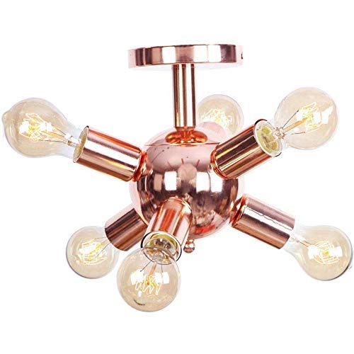 Lumière moderne suspendue or rose pour cuisine et chambre