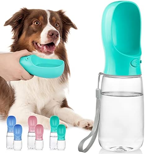 Yicostar Dog Water Bottle, 19OZ Portable Pet Water Bottle for Walking Leak Proof Puppy Dog Cat Water Dispenser for Outdoor, Travel, Hiking
