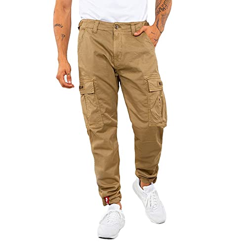 Alpha Industries Squad Mens Casual Trousers Khaki
