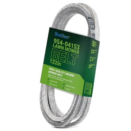 Image of BlueStars 954-04153 Deck Belt | Heavy-Duty Aramid Cord | 1 /2 inch x 122 inch