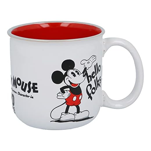 Taza desayuno de cerámica de 400 ml de Mickey Mouse 90