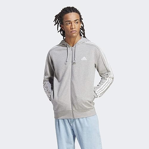 Image of adidas Men M 3S FT FZ HD Gym & Training hooded track top