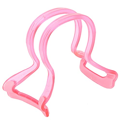LiebeWH Violin Bow Straightener Non Slip Silicone Feet for 1/4 1/8 1/10 Bow Corrector Teaching Aid Beginners(Pink)