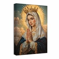 Amazon.co.jp: ZQQART 聖母マリア キャンバスウォールアート