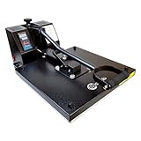 ColorSub Clamshell Heat Press Machine 15x15 inch Professional Factory Heat Transfer Sublimation Presses for T-Shirt Black